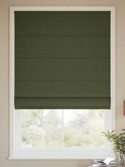 Bijou Linen Forest Green ローマンシェード サムネイル写真
