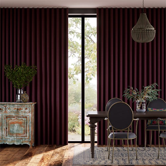 Bijou Linen Grape  カーテン