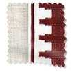 Bijou Linen Oatmeal & Ascott Rouge 見本の写真