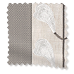 Bijou Linen Taupe & Chatsworth Ivory Curtains サンプルの写真