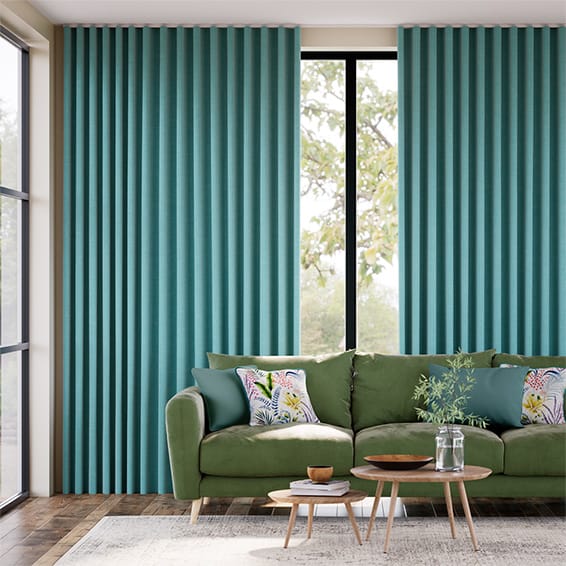 Bijou Linen Turquoise  カーテン