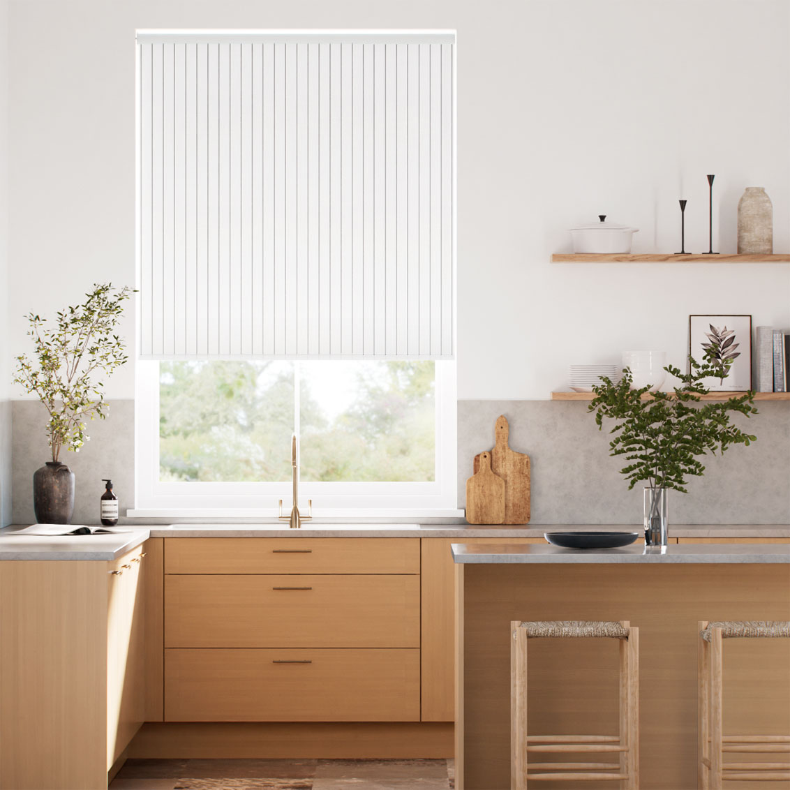 Choices Cairo Stripe Parchment Roller Blind