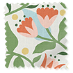 Dancing Daisies Tangerine Roman Blind サンプルの写真