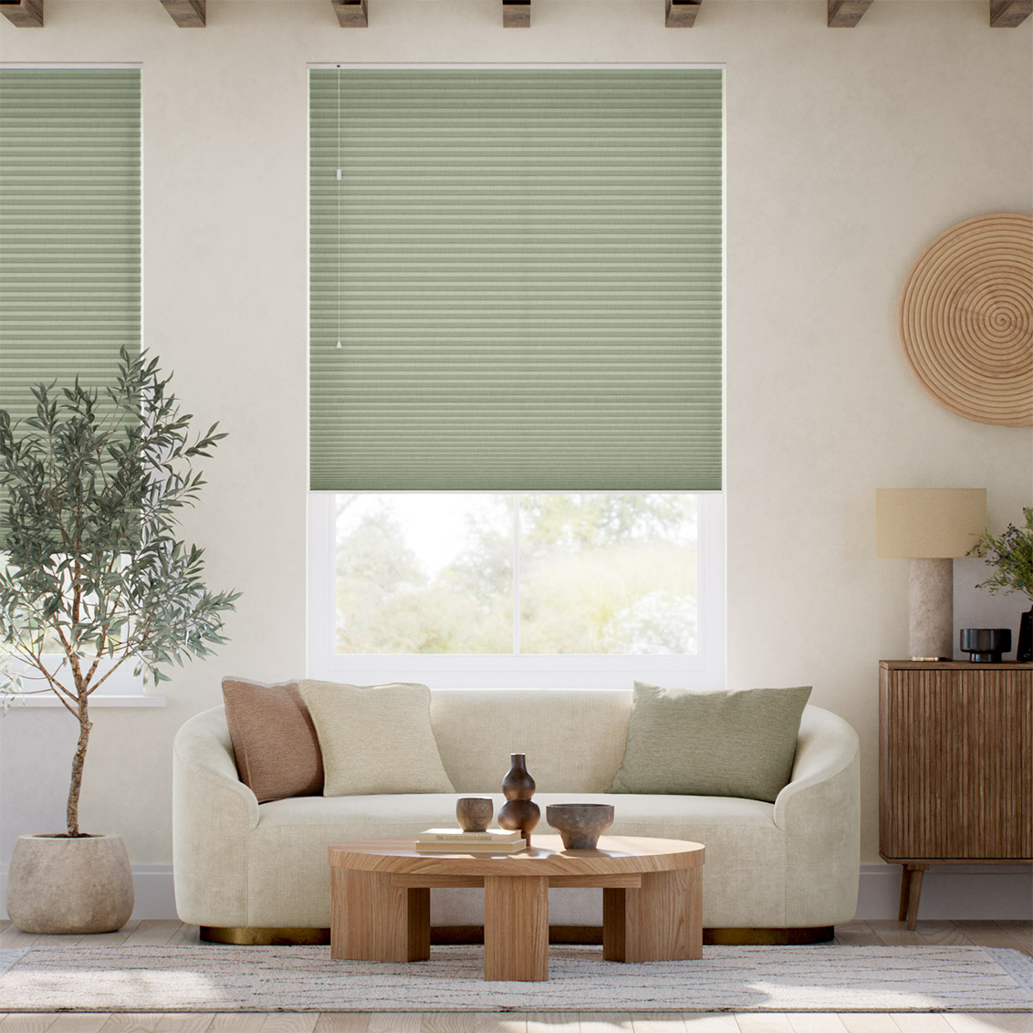 採光ハニカム リリス セージ ハニカムシェード