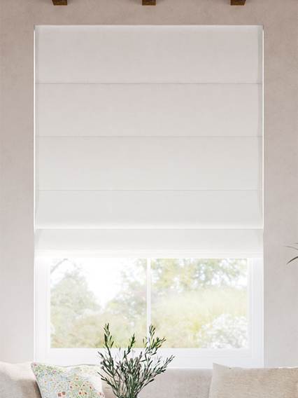 Eco-Friendly Caro White ローマンシェード サムネイル写真