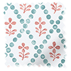 Floral Trellis Aqua & Spice 見本の写真