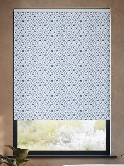 Floral Trellis Blue ロールスクリーン サムネイル写真