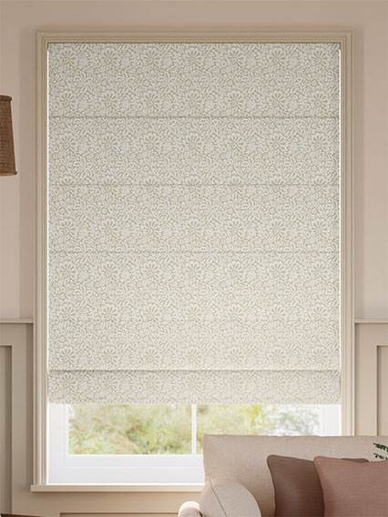 Flower Block Neutral ローマンシェード サムネイル写真