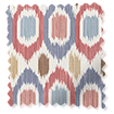 ２Inca Spot Blue & Red Roller Blind サンプルの写真