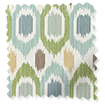 ２Inca Spot Green & Aqua Roman Blind サンプルの写真