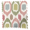 ２Inca Spot Green & Blush Roller Blind サンプルの写真