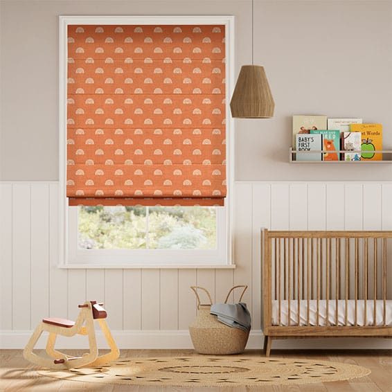 Little Arches Papaya ローマンシェード