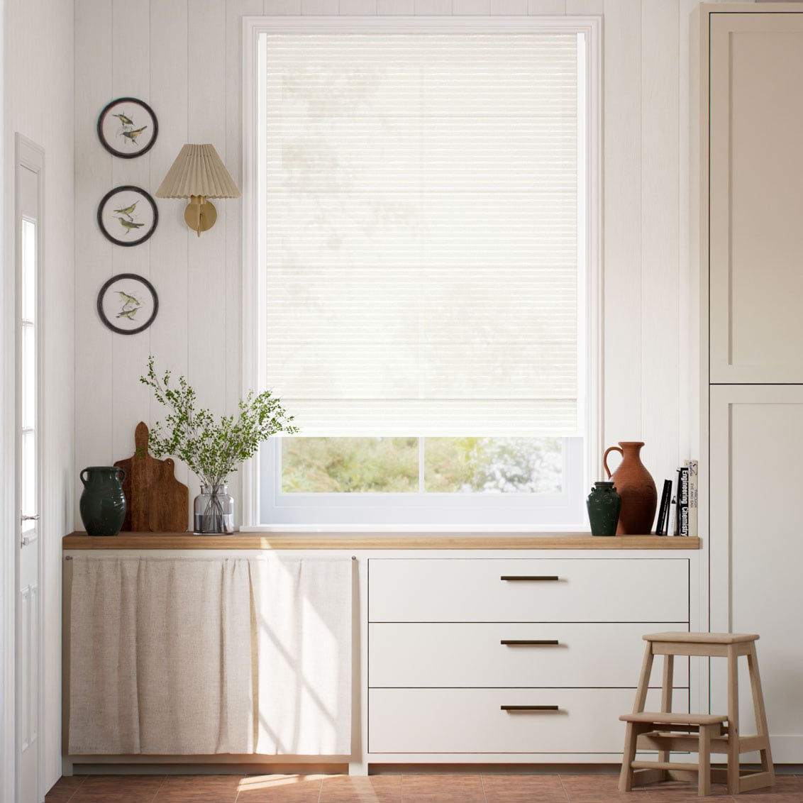 Marieta Ivory Roman Blind