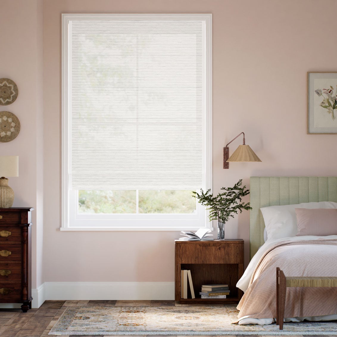 Mendoza Ivory & Bone Roman Blind