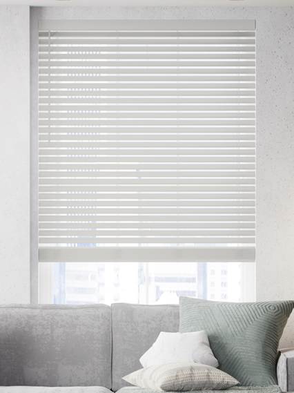 コードレス メトロポリタン サンダーグレー ウッドブラインド サムネイル写真