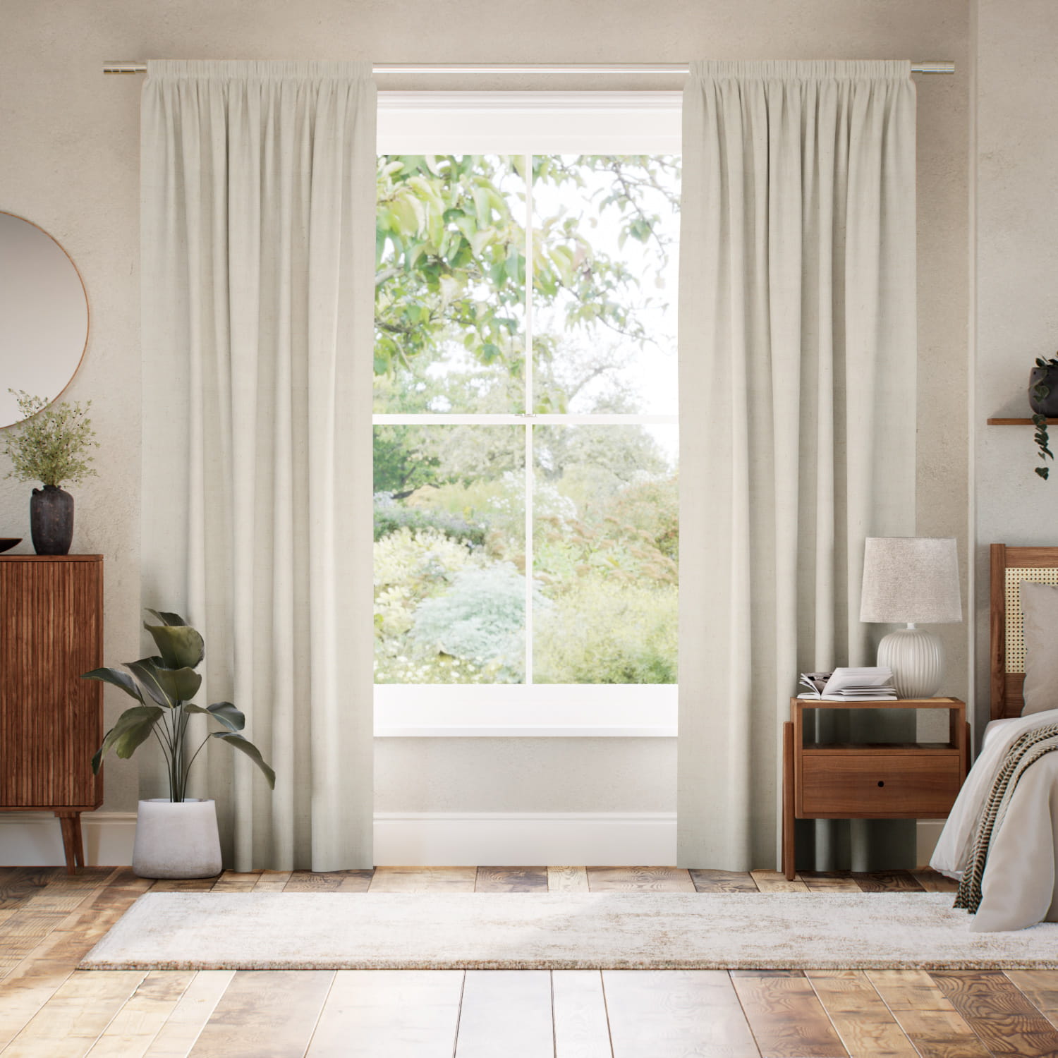 Paleo Linen Ecru  Curtains