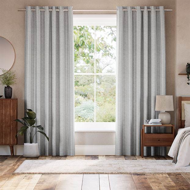 Petra Stripe Soft Grey カーテン サムネイル写真