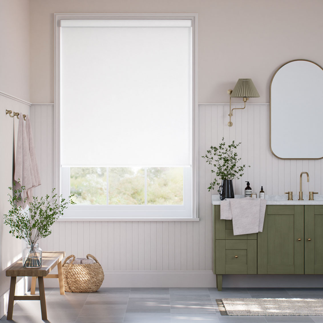 Soft Raise Voyage Blackout Ice White Roller Blind