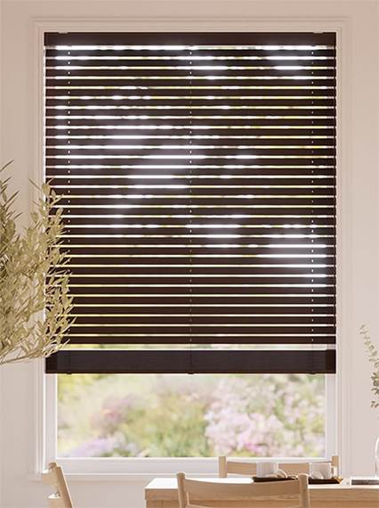 ＜テストプレミアム桐＞Delete Solid cherry brown ウッドブラインド サムネイル写真