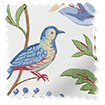 ２Songbird Blue & Red Roller Blind サンプルの写真