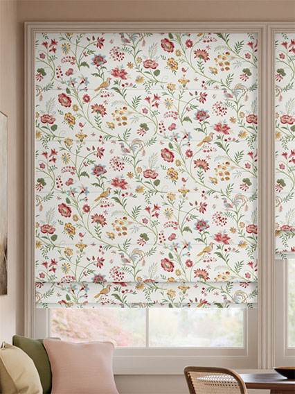 Songbird Green, Blush & Ochre ローマンシェード サムネイル写真