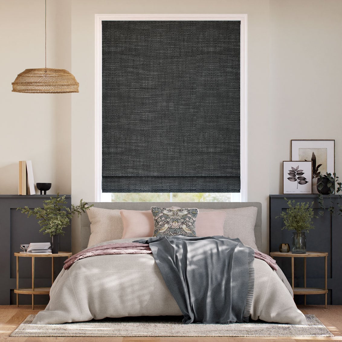 Sydney Midnight Roman Blind