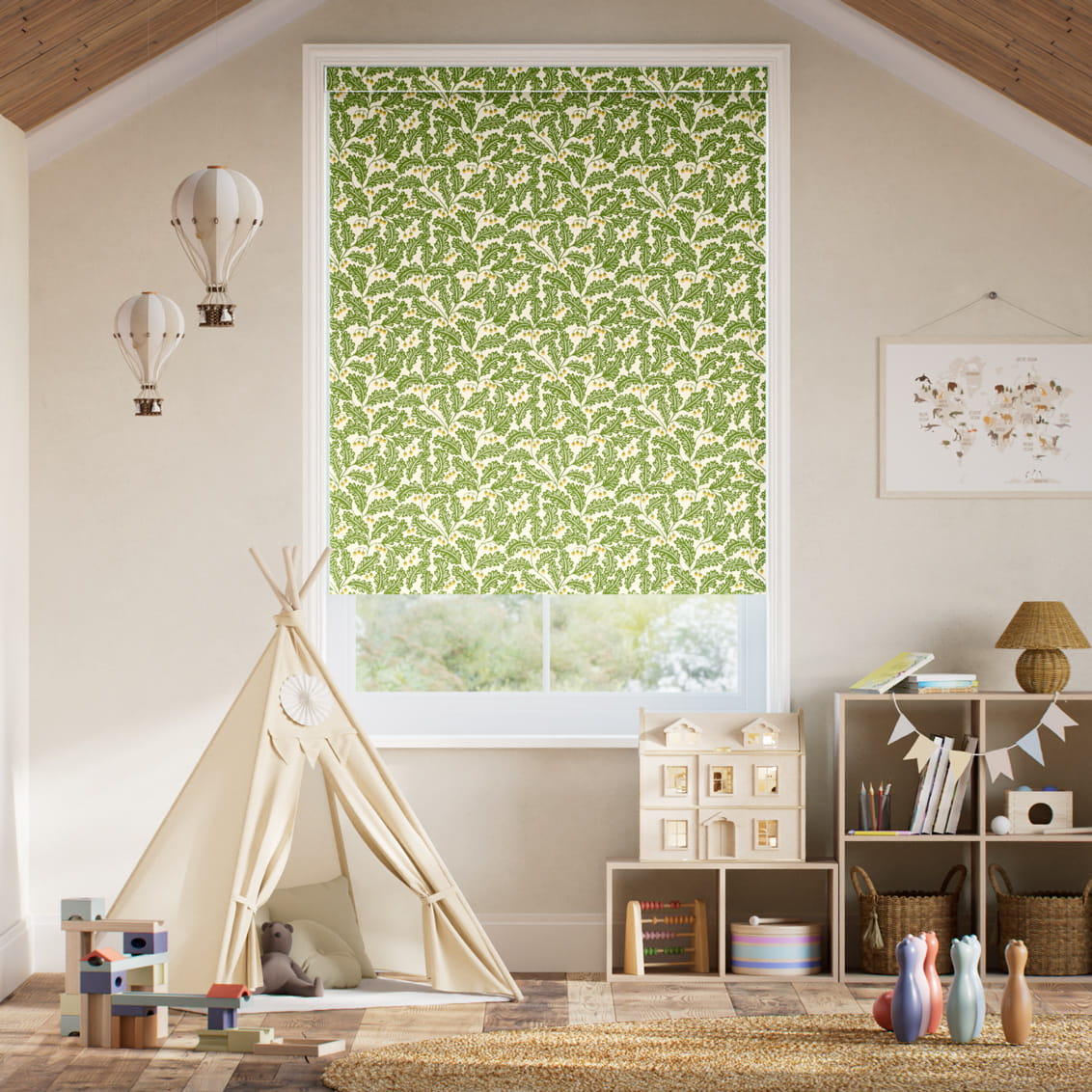 ３The Acorn Tree Forest Roller Blind
