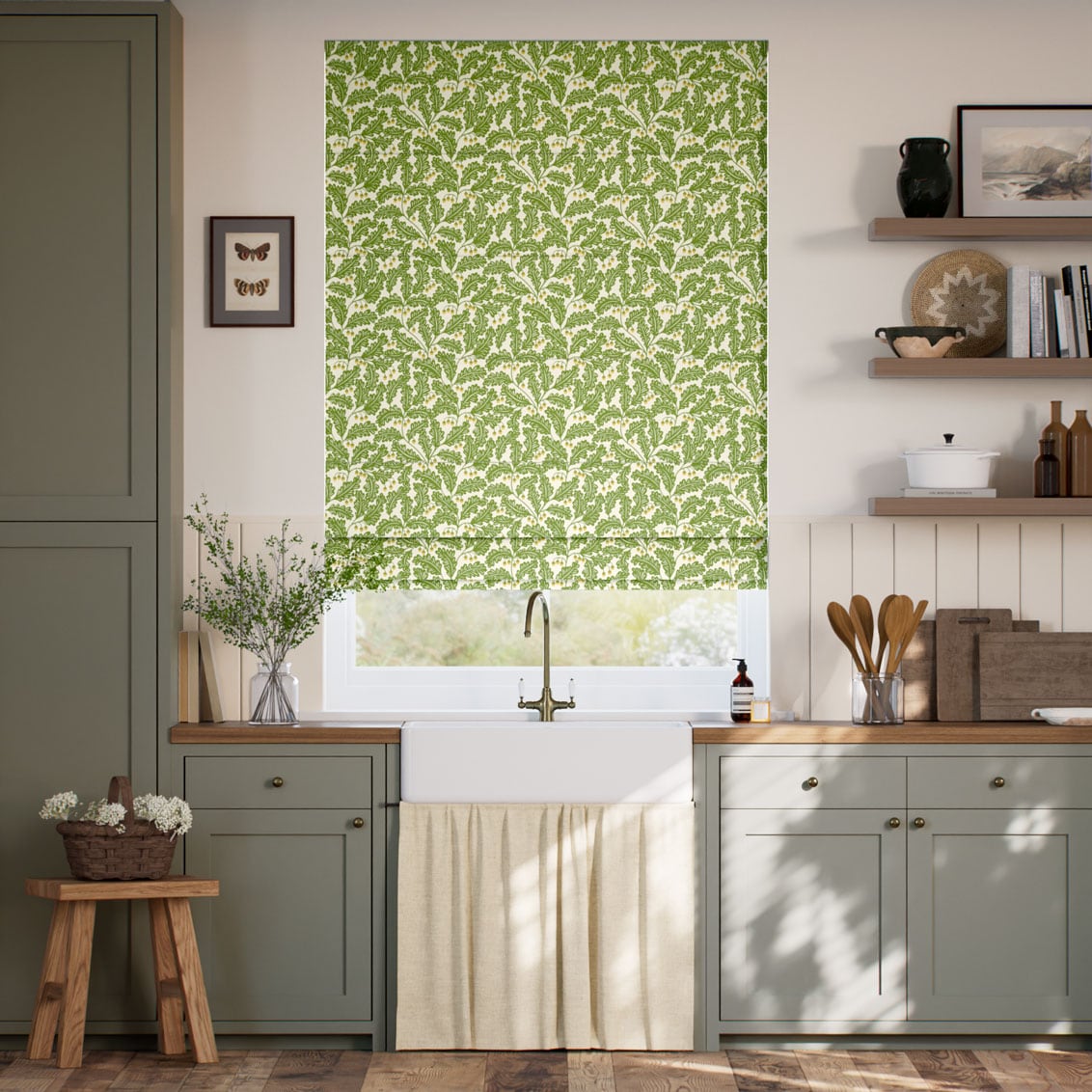 The Acorn Tree Forest Roman Blind