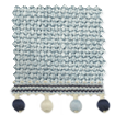 Thermal Luxe Dimout Blue Mist & Henley Roller Blind サンプルの写真