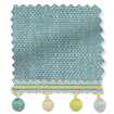 Thermal Luxe Dimout Teal & Spring 見本の写真