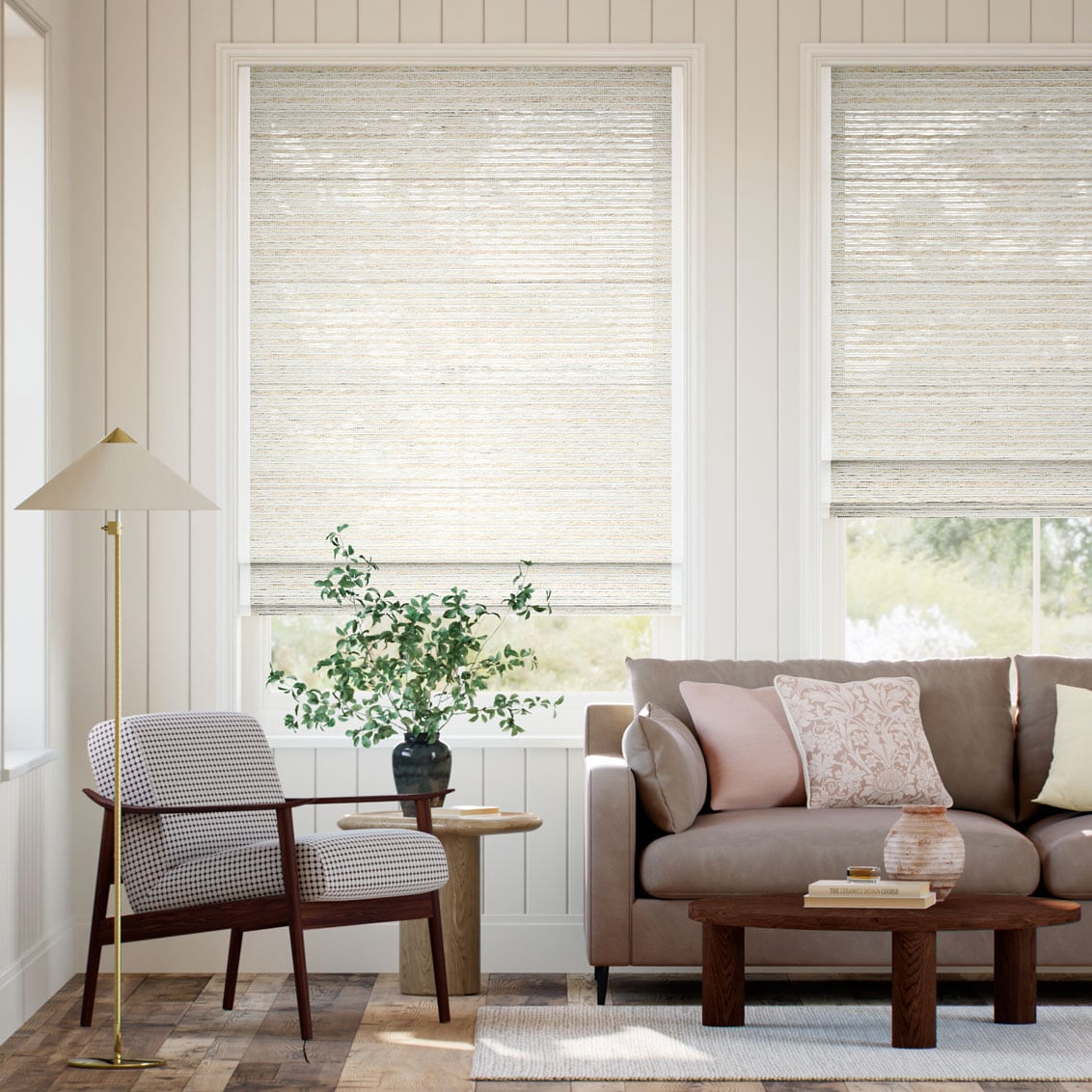 Toluca Ivory & Bone Roman Blind