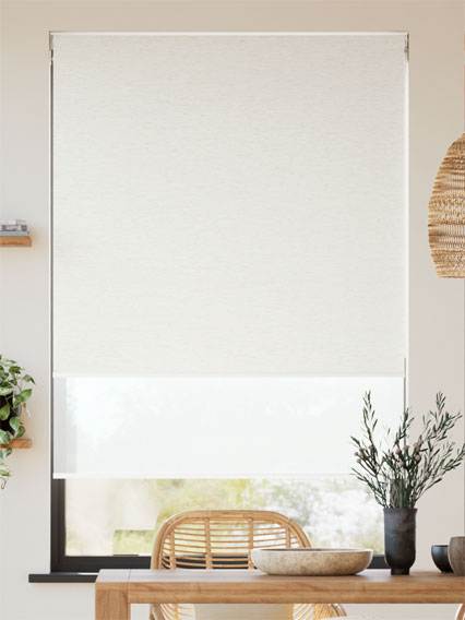 テストダブルロール＜つっぱり＞Twist2Go Double Roller Chennai Linen White ダブルロールスクリーン サムネイル写真