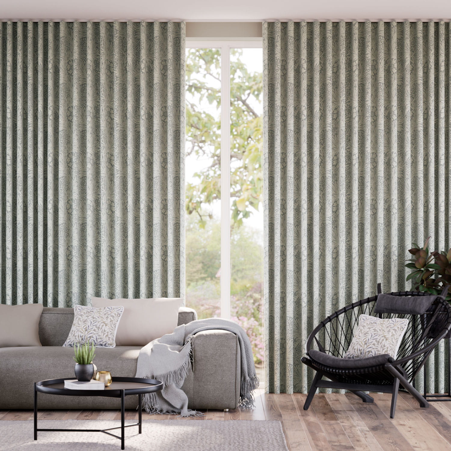 William Morris Marigold Zinc Curtains