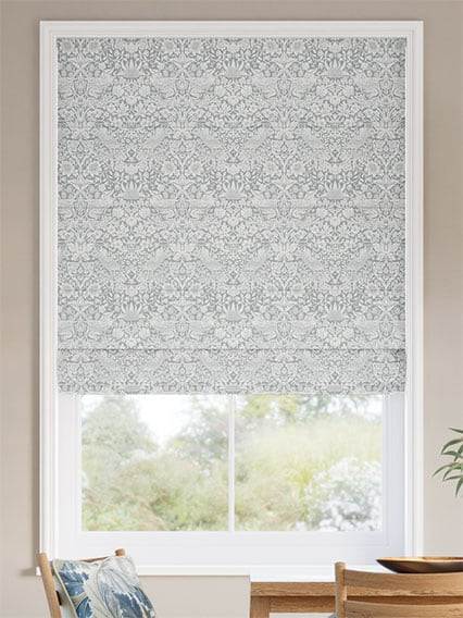 William Morris Strawberry Thief Silver Grey ローマンシェード サムネイル写真