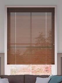 ウッド調　ブラウン アルミブラインド サムネイル写真