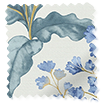 Woodland Fern Blue & Green Roman Blind サンプルの写真